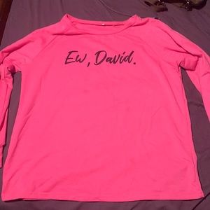 Pink ew David shirt